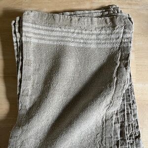 Set of 9 CRATE&BARREL 14x19 Placemat 100% linen